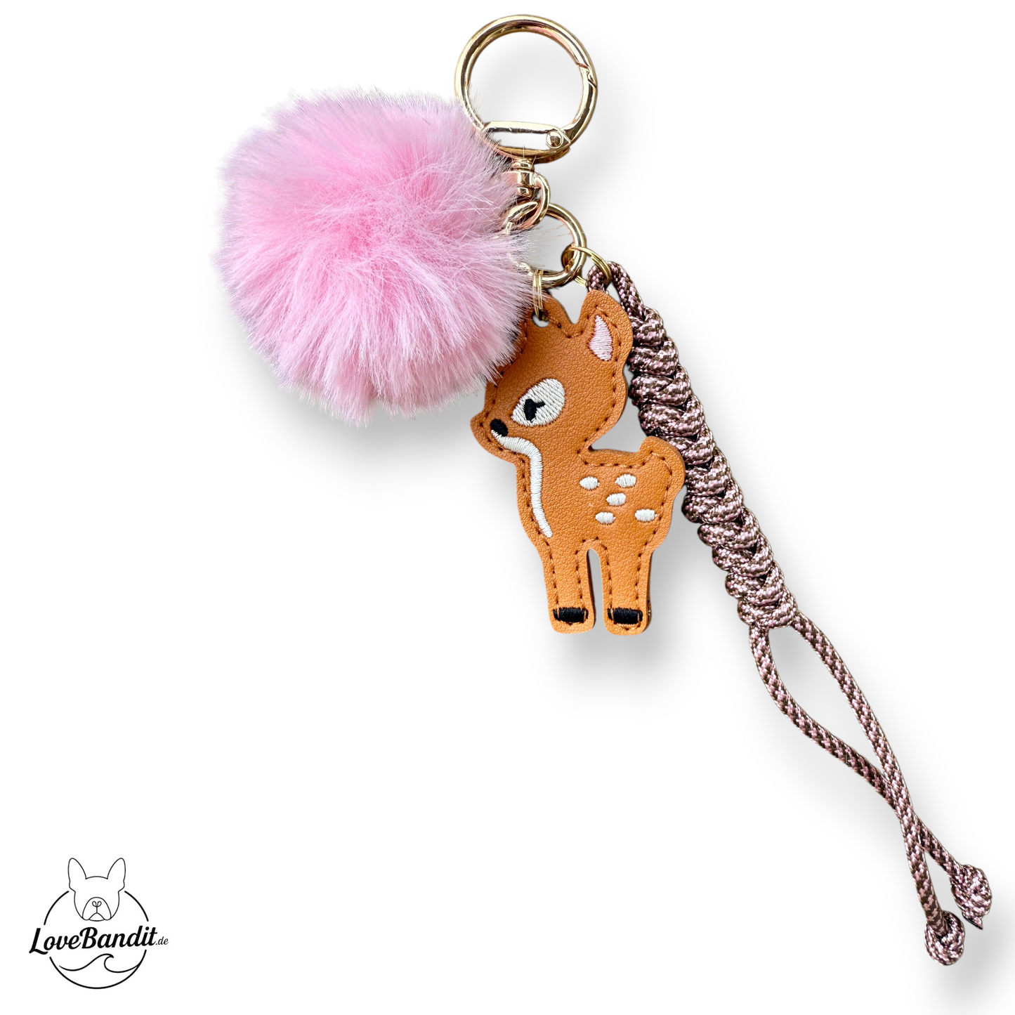 Taschenanhänger Bag Charm Little Deer-rosa-LoveBandit