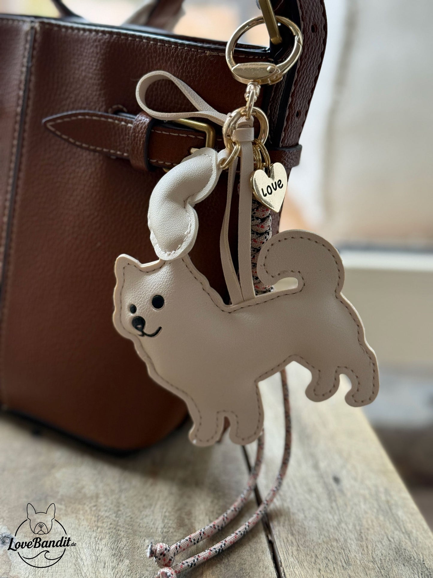 Taschenanhänger Bag Charm Dog Lover Samojede LoveBandit