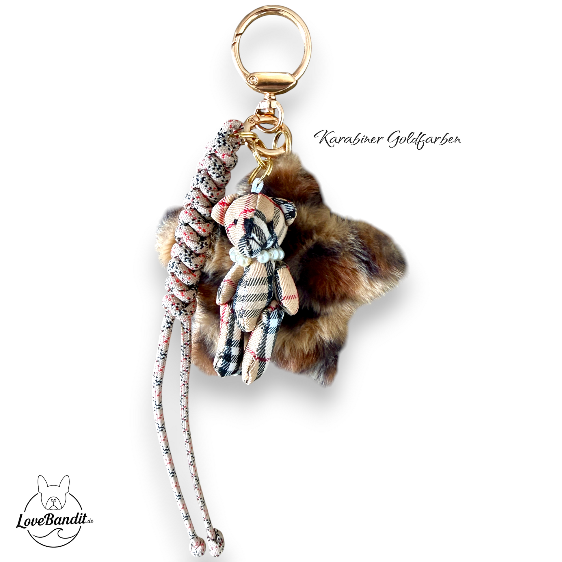 Taschenanhänger Bag Charm Tartan Love Teddy Leo 🤍🧸✨ LoveBandit