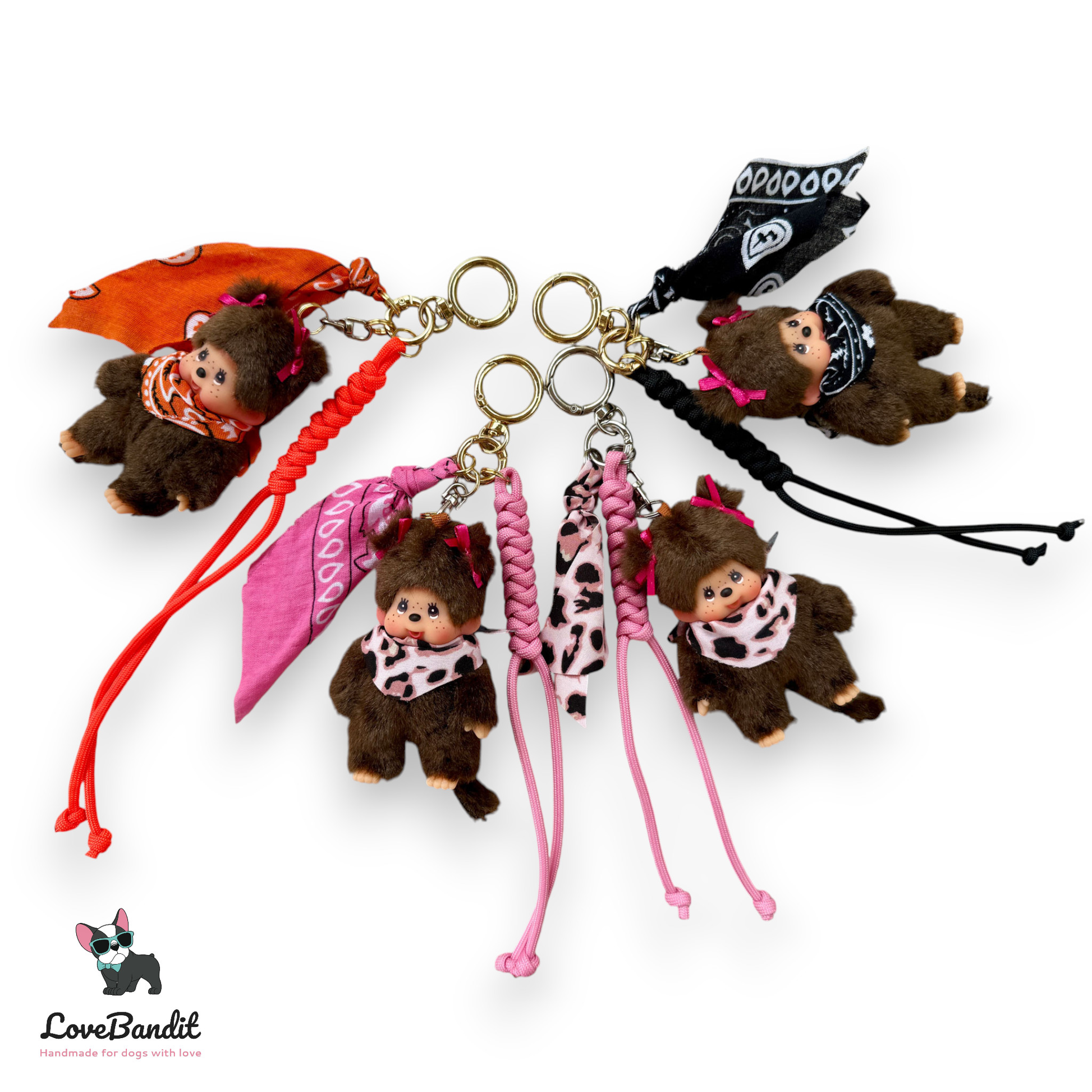 Taschenanhänger Bag Charm Monchhichi Pink - RARITÄT LoveBandit