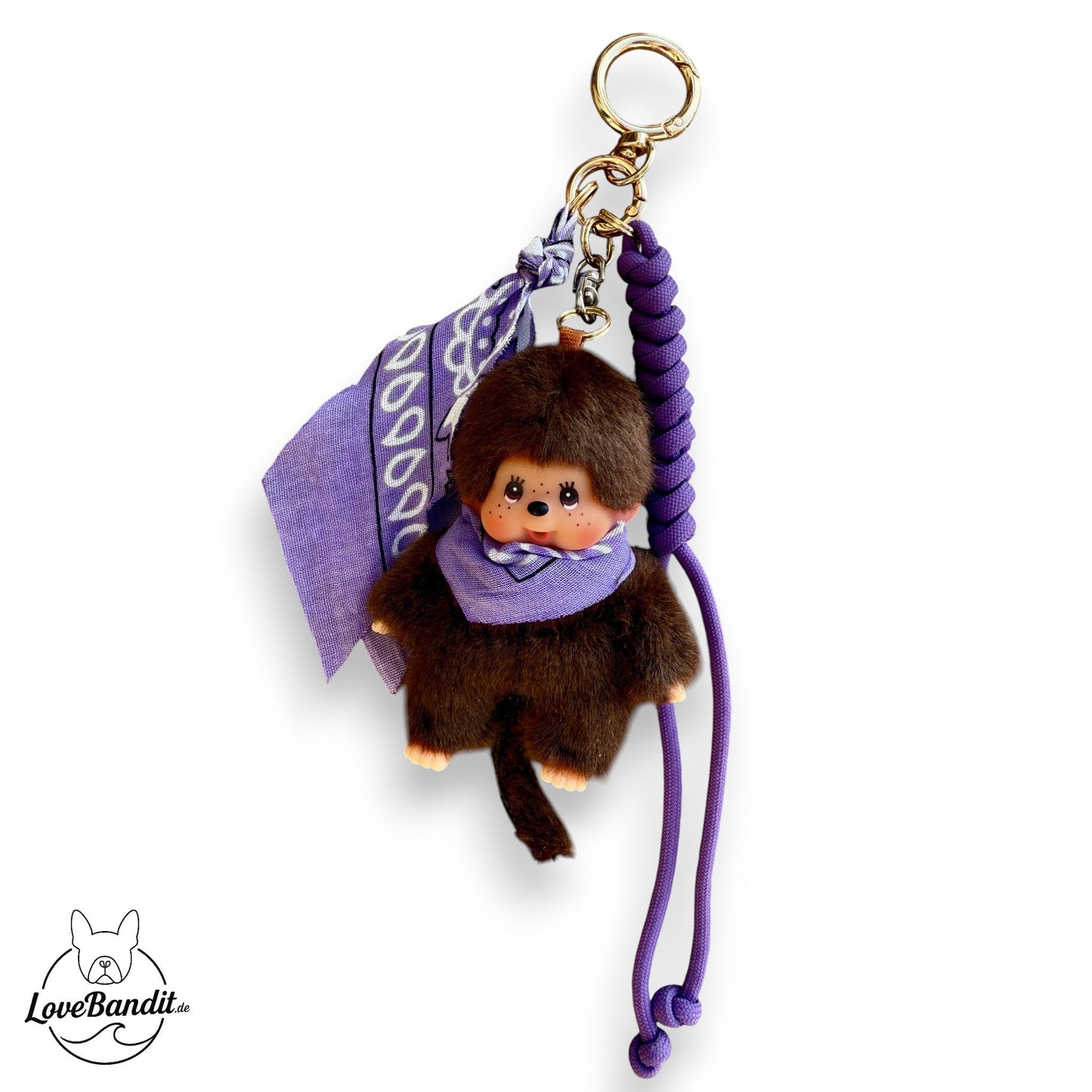 Taschenanhänger Bag Charm Monchhichi - RARITÄT - Bandana LoveBandit