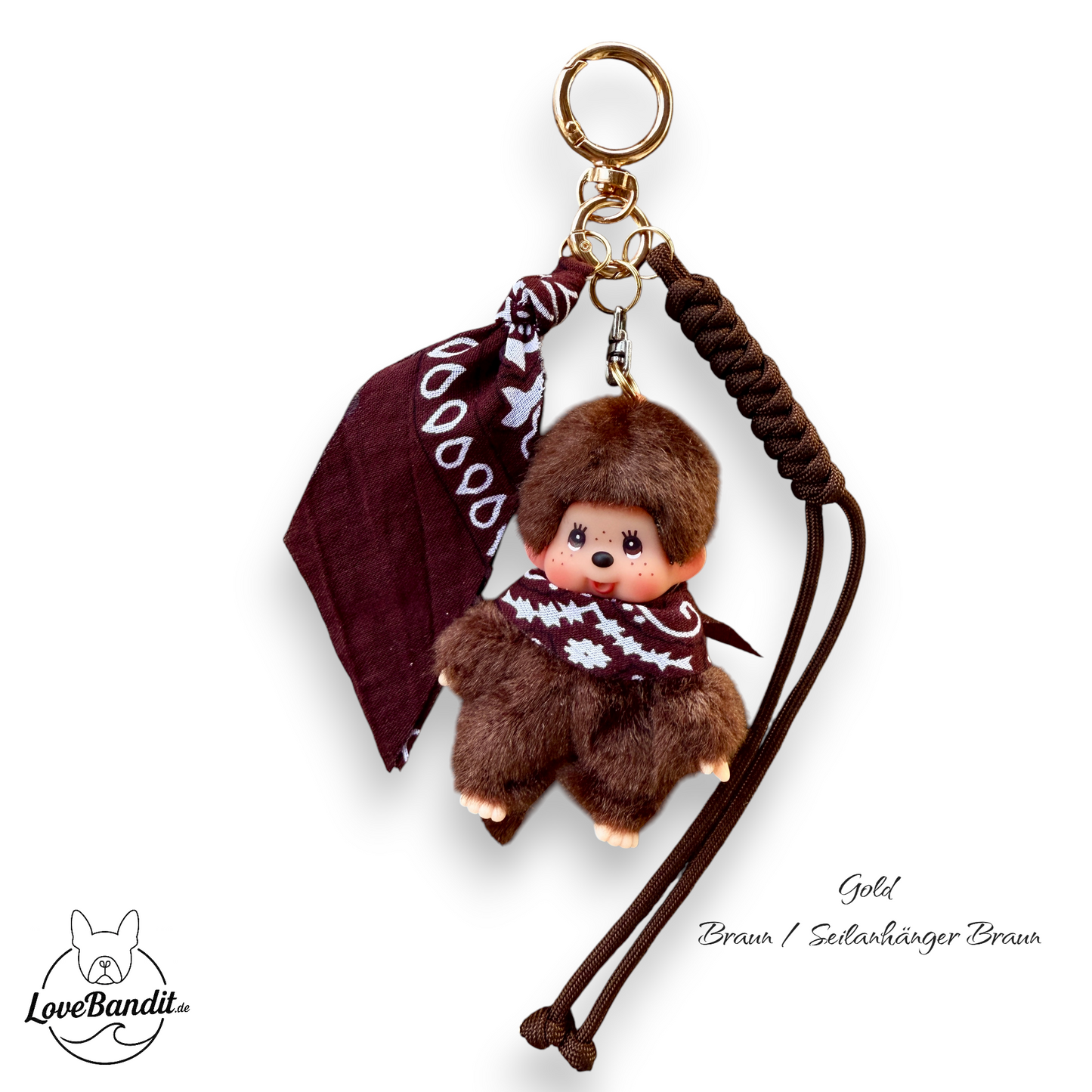 Taschenanhänger Bag Charm Monchhichi - RARITÄT - Bandana