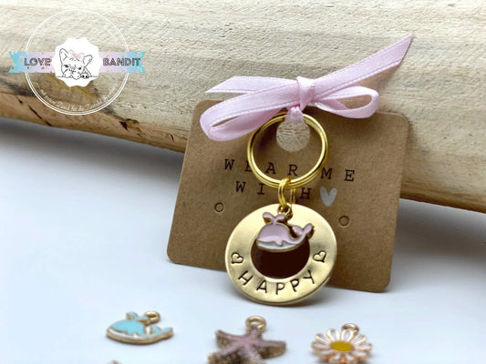 Hundemarke "Herzenswort" aus Messing Lovebandit